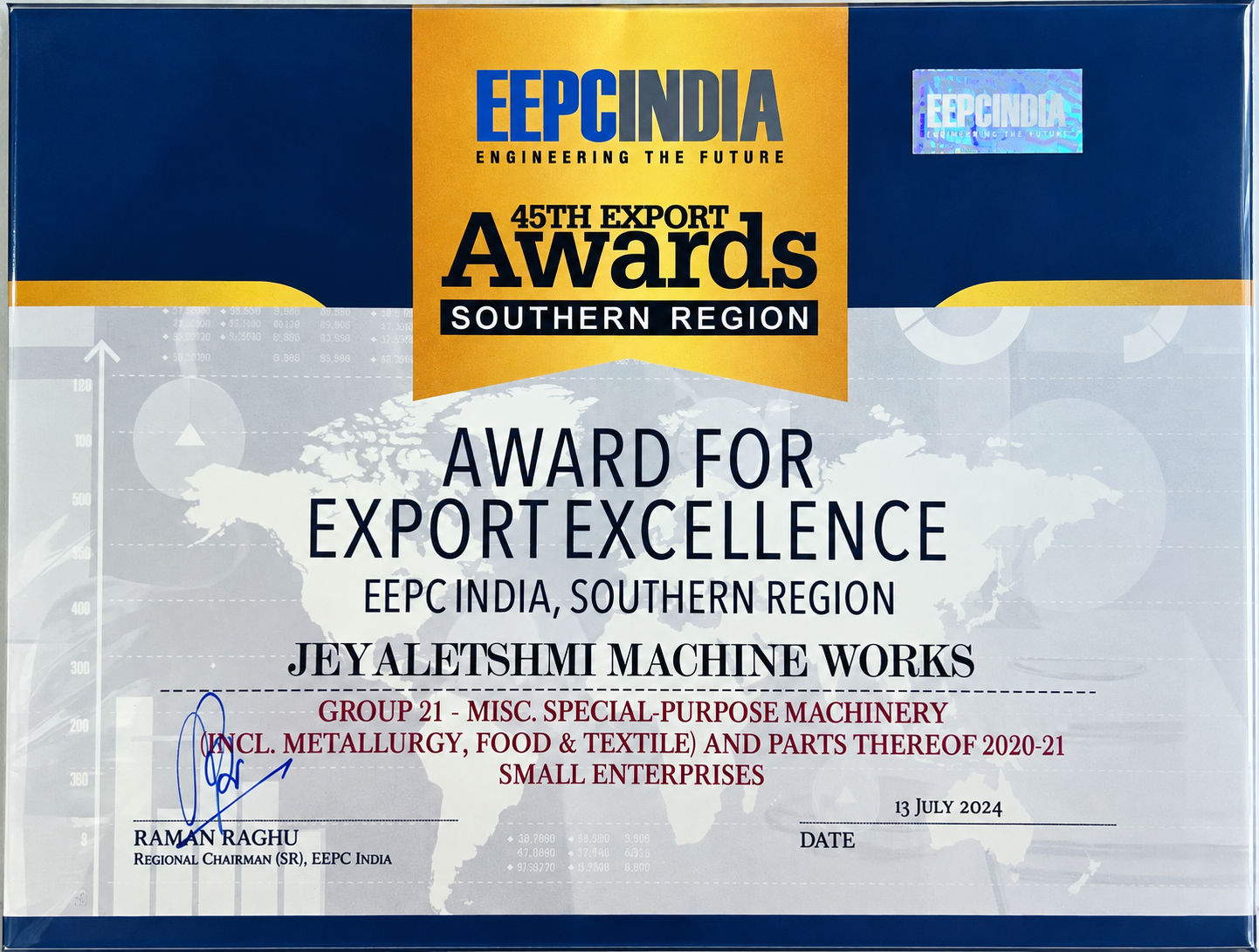 STAR PERFORMER certificate